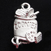 Pendant, Zinc Alloy Jewelry Findings, 12x20mm, Sold by Bag