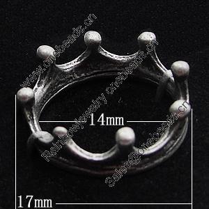 Pendant, Zinc Alloy Jewelry Findings, O:17mm I:14mm, Sold by Bag