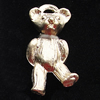 Pendant, Zinc Alloy Jewelry Findings, Bear 9x17mm, Sold by Bag