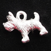 Pendant, Zinc Alloy Jewelry Findings, Dog 15x12mm, Sold by Bag