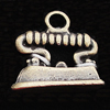 Pendant, Zinc Alloy Jewelry Findings, 17x16mm, Sold by Bag