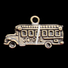 Pendant, Zinc Alloy Jewelry Findings, Bus 23x12mm, Sold by Bag