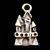 Pendant, Zinc Alloy Jewelry Findings, 10x20mm, Sold by Bag