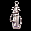 Pendant, Zinc Alloy Jewelry Findings, 9x23mm, Sold by Bag