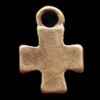 Pendant, Zinc Alloy Jewelry Findings, Cross 11x15mm, Sold by Bag