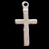 Pendant, Zinc Alloy Jewelry Findings, Cross 9x18mm, Sold by Bag