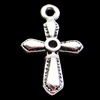 Pendant, Zinc Alloy Jewelry Findings, Cross 12x20mm, Sold by Bag