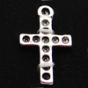 Pendant, Zinc Alloy Jewelry Findings, Cross 12x19mm, Sold by Bag