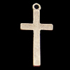 Pendant, Zinc Alloy Jewelry Findings, Cross 12x25mm, Sold by Bag