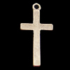 Pendant, Zinc Alloy Jewelry Findings, Cross 12x25mm, Sold by Bag