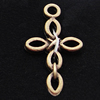 Pendant, Zinc Alloy Jewelry Findings, Cross 16x28mm, Sold by Bag