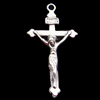 Pendant, Zinc Alloy Jewelry Findings, Cross 19x36mm, Sold by Bag