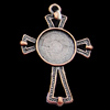 Zinc Alloy Cabochon Settings, Outside diameter:20x30mm, Interior diameter:10mm, Sold by Bag