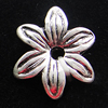 Beads, Zinc Alloy Jewelry Findings, Flower 12mm, Sold by Bag