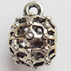 Hollow Bali Connector Zinc Alloy Jewelry Findings, Lead-free, 13x19mm Hole:2.5mm, Sold by Bag 