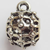 Hollow Bali Connector Zinc Alloy Jewelry Findings, Lead-free, 9x14mm Hole:2mm, Sold by Bag 