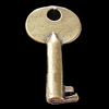 Pendant, Zinc Alloy Jewelry Findings, Key 16x30mm, Sold by Bag