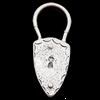 Pendant, Zinc Alloy Jewelry Findings, Lock 22x57mm, Sold by Bag