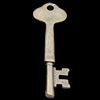 Pendant, Zinc Alloy Jewelry Findings, Key 24x68mm, Sold by Bag