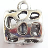 Hollow Bali Connector Zinc Alloy Jewelry Findings, Lead-free, 13x14mm Hole:2mm, Sold by Bag 