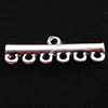 Connectors Zinc Alloy Jewelry Findings, 25x9mm, Sold by Bag