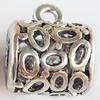 Hollow Bali Connector Zinc Alloy Jewelry Findings, Lead-free, 15x18mm Hole:2.5mm, Sold by Bag 