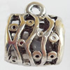 Hollow Bali Connector Zinc Alloy Jewelry Findings, Lead-free, 13x14mm Hole:2mm, Sold by Bag 