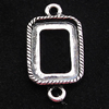 Zinc Alloy Cabochon Settings, 14x26mm, Sold by Bag