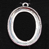Zinc Alloy Cabochon Settings, 20x30mm, Sold by Bag