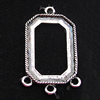 Zinc Alloy Cabochon Settings, 18x33mm, Sold by Bag