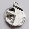 Pendant, Zinc Alloy Jewelry Findings, Polygon 10x13mm, Sold by Bag