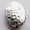 Pendant, Zinc Alloy Jewelry Findings, Flat Oval 11x14mm, Sold by Bag