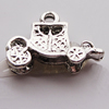Pendant, Zinc Alloy Jewelry Findings, 17x12mm, Sold by Bag