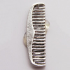 Pendant, Zinc Alloy Jewelry Findings, 7x22mm, Sold by Bag