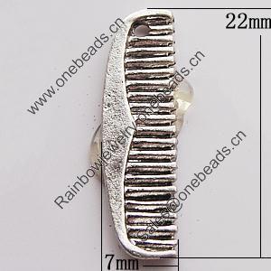 Pendant, Zinc Alloy Jewelry Findings, 7x22mm, Sold by Bag