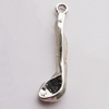 Pendant, Zinc Alloy Jewelry Findings, 6x25mm, Sold by Bag