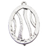 Connectors Zinc Alloy Jewelry Findings, Flat Oval 16x23mm, Sold by Bag