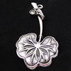 Pendant, Zinc Alloy Jewelry Findings, Leaf 25x54mm, Sold by Bag
