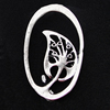 Pendant, Zinc Alloy Jewelry Findings, 19x34mm, Sold by Bag