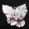 Pendant, Zinc Alloy Jewelry Findings, Leaf 30x33mm, Sold by Bag