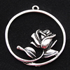 Pendant, Zinc Alloy Jewelry Findings, 34x37mm, Sold by Bag