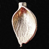 Pendant, Zinc Alloy Jewelry Findings, Leaf 8x14mm, Sold by Bag