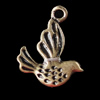 Pendant, Zinc Alloy Jewelry Findings, Bird 11x13mm, Sold by Bag