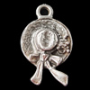 Pendant, Zinc Alloy Jewelry Findings, 16x27mm, Sold by Bag