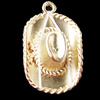Pendant, Zinc Alloy Jewelry Findings, 13x22mm, Sold by Bag