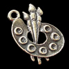 Pendant, Zinc Alloy Jewelry Findings, 11x16mm, Sold by Bag