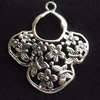 Pendant, Zinc Alloy Jewelry Findings, 30x37mm, Sold by Bag