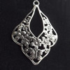 Pendant, Zinc Alloy Jewelry Findings, 28x44mm, Sold by Bag