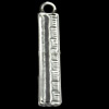 Pendant, Zinc Alloy Jewelry Findings, 5x26mm, Sold by Bag