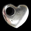 Pendant, Zinc Alloy Jewelry Findings, Heart, 14x12mm, Sold by Bag